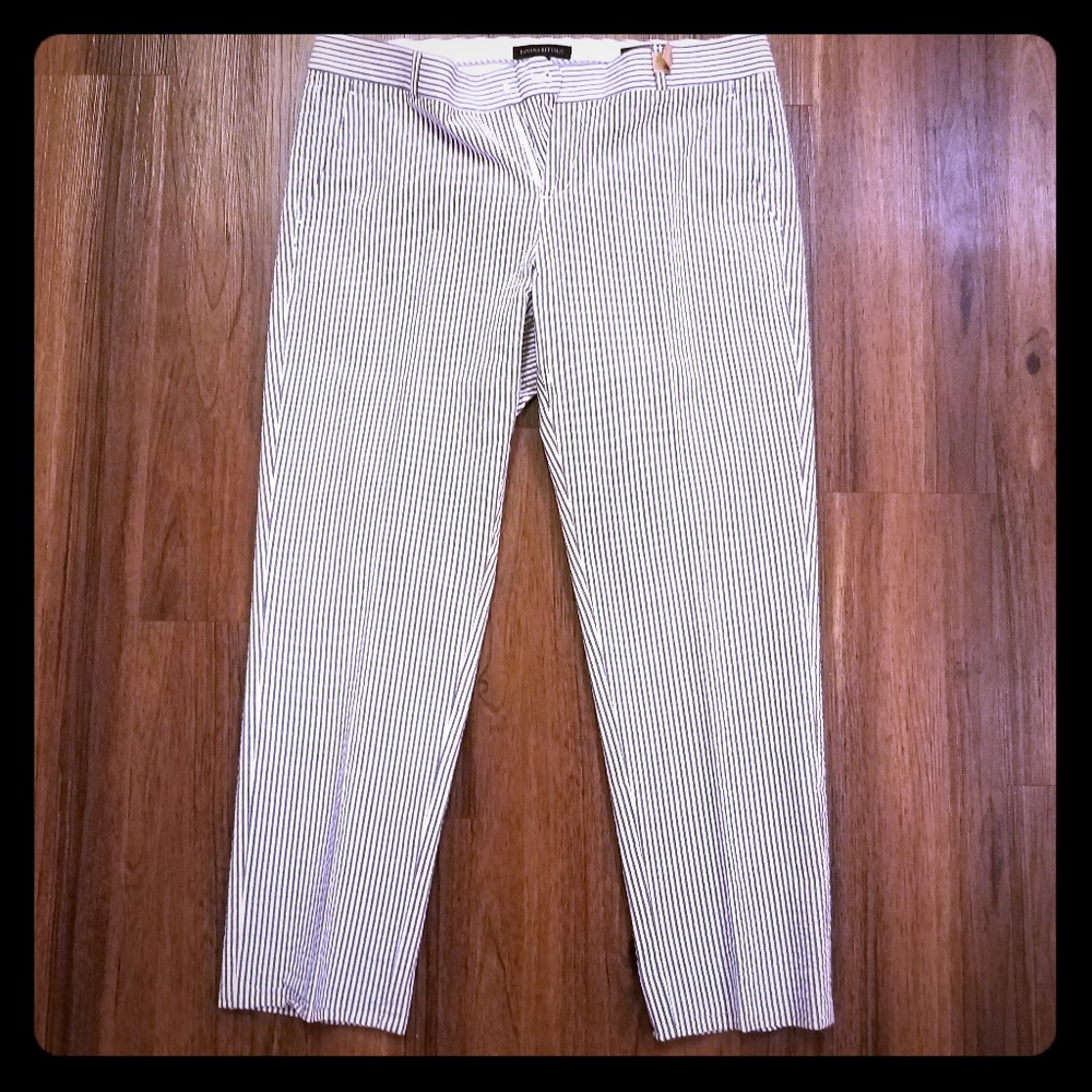 Banana Republic pinstripe pocket slacks